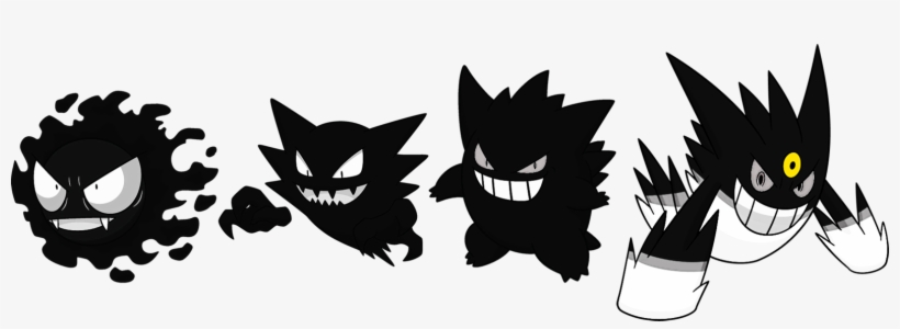Alternate Shinies - Gastly Black And White, transparent png download