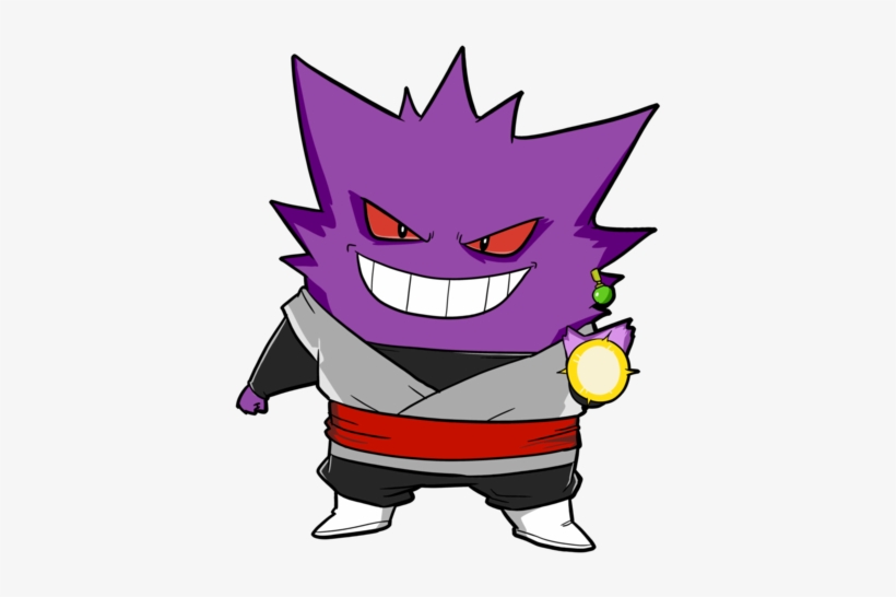 Gengar Black Pin - Hoodie, transparent png download