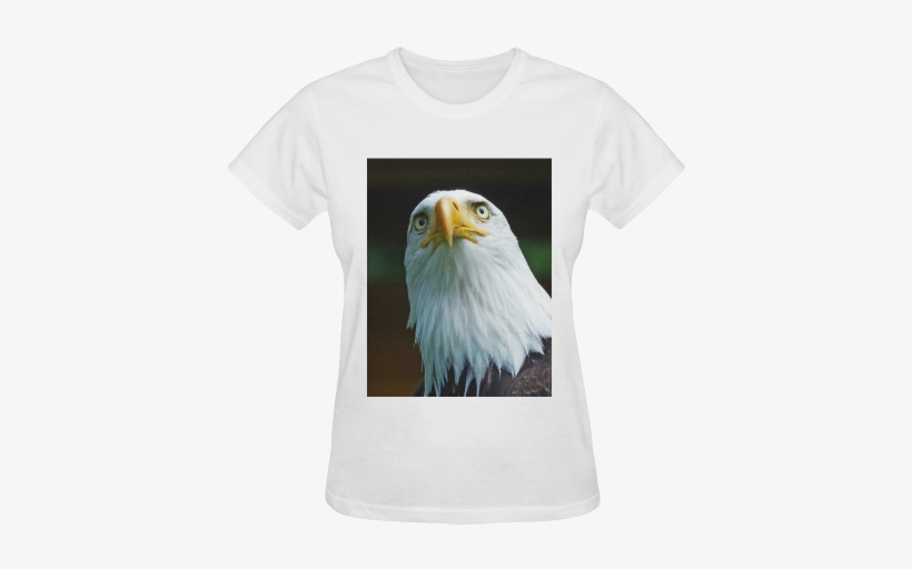American Bald Eagle Head 001 01 Sunny Women's T-shirt - Amerikanischer Weißkopfseeadler-kopf Karte, transparent png download