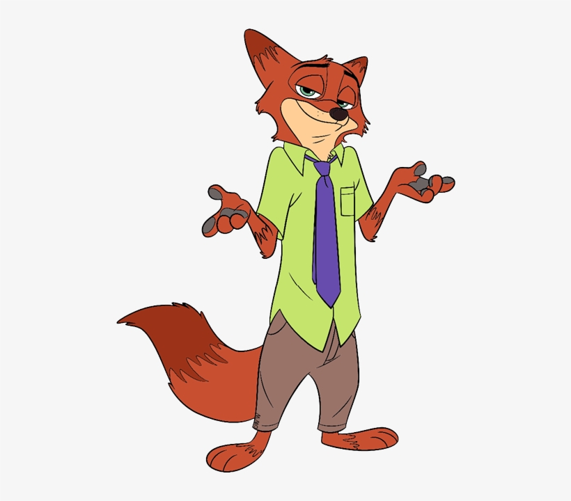 Zootopia Nick Wilde Png Graphic Freeuse - Zootopia Nick Wilde Clipart, transparent png download