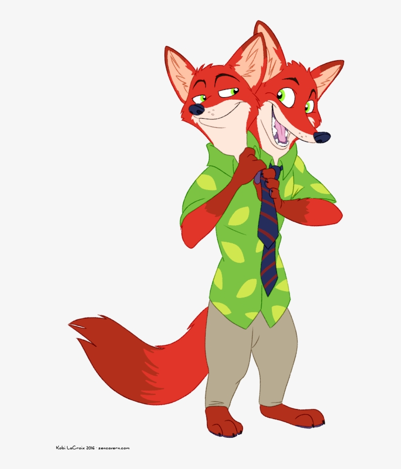 Two-headed Nick Wilde - Nick Wilde Centaur, transparent png download