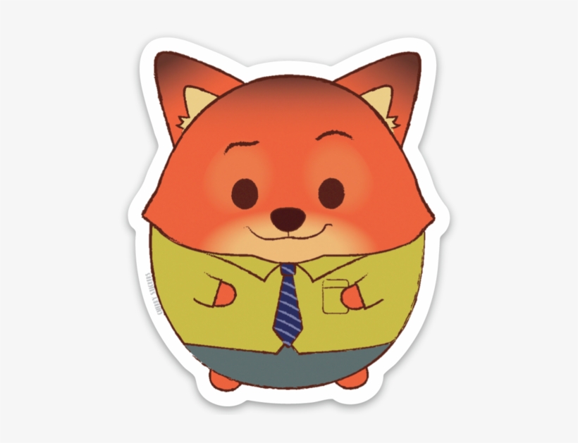 Nick Wilde - Sticker, transparent png download