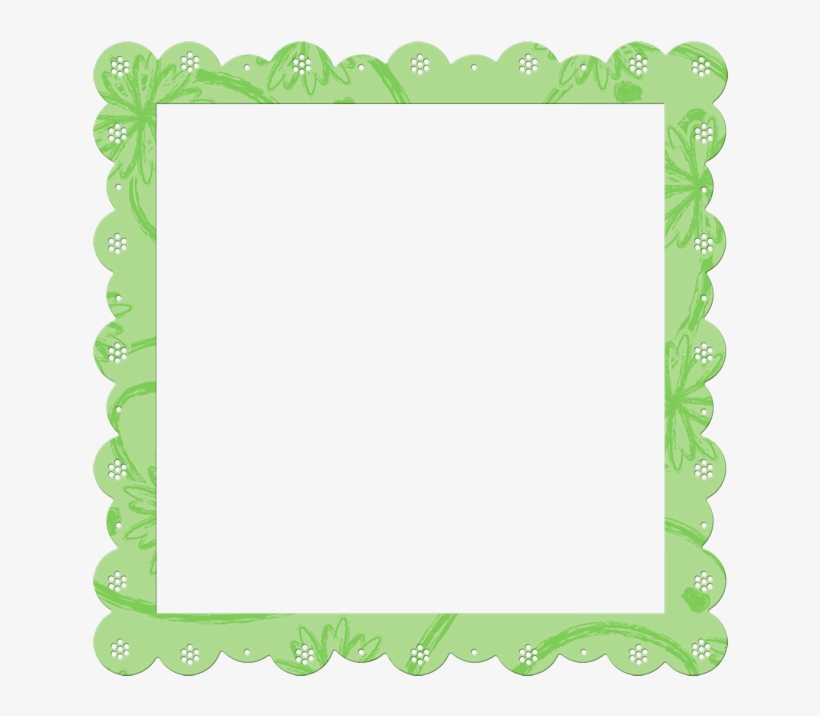 Green Transparent Frame With Flowers Elements Gallery - Purple Frame Free Transparent, transparent png download