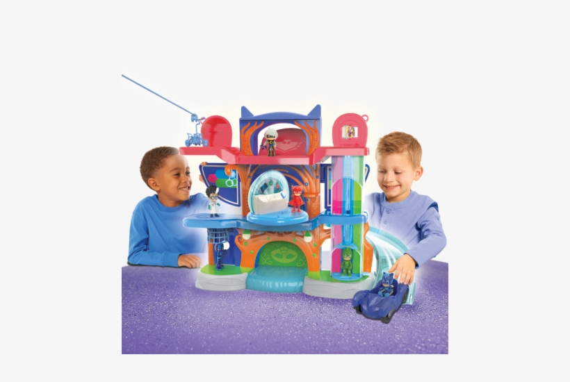 Pj Masks Deluxe Headquarters Playset - Pj Mask Headquarters Playset, transparent png download