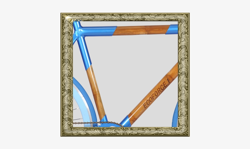Beautiful Bamboo Bike - 14k Wide Brushed Gold Wedding Band, Size 9, Made In, transparent png download