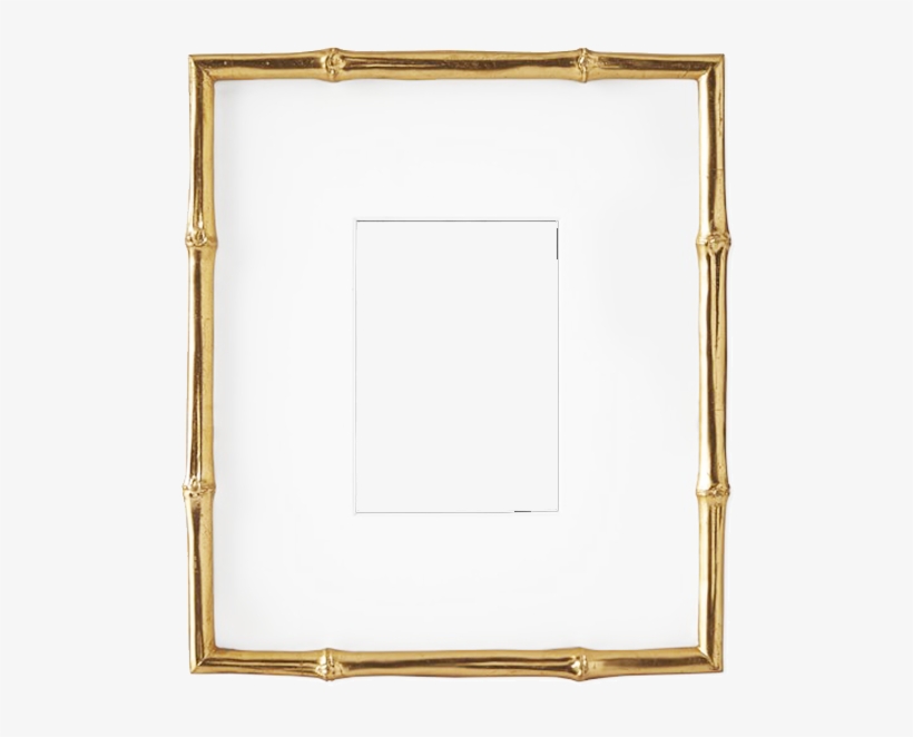 Gold Bamboo Frame - Gold, transparent png download