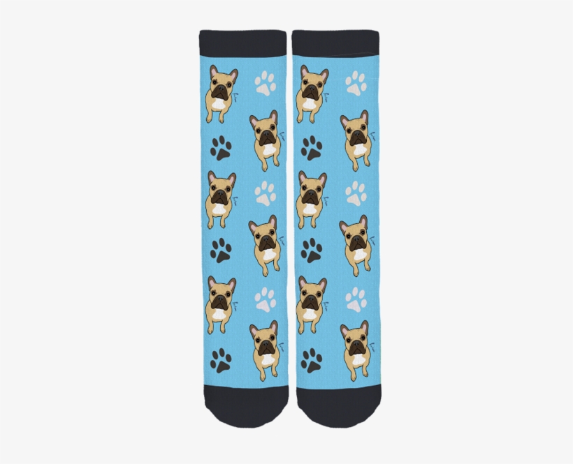 French Bulldog Crew Socks - Sock, transparent png download