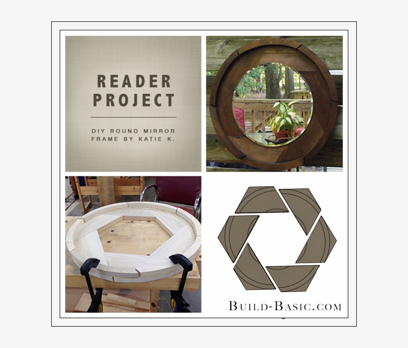 Build Basic Diy Round Mirror Frame By Katie K - Mirror, transparent png download