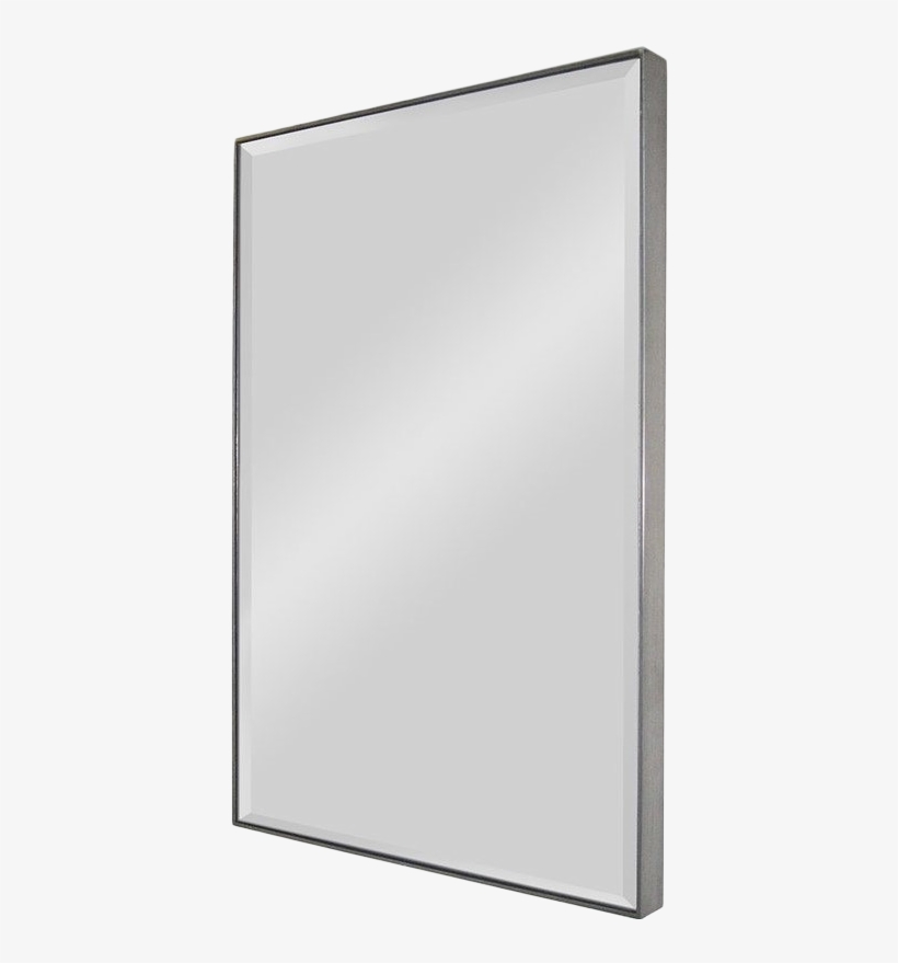 Img - White Thin Frame Mirrors, transparent png download