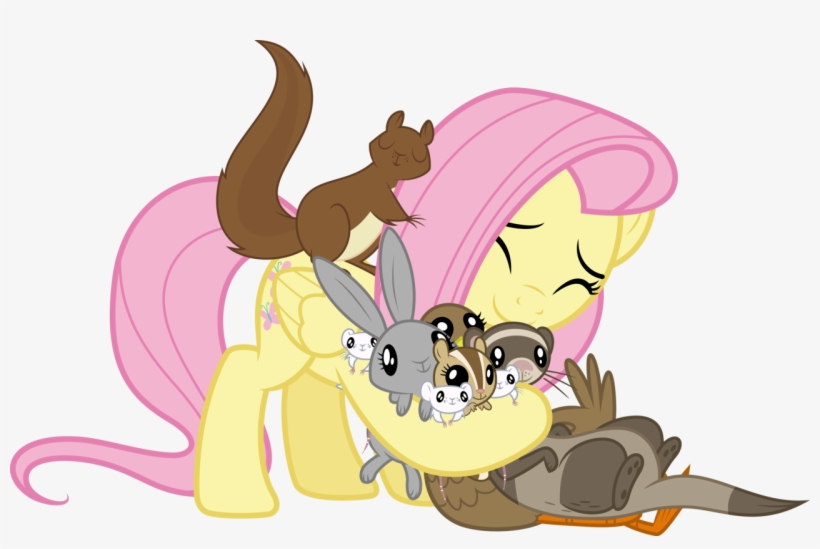 Absurd Res, Animal, Artist - Ferret And Rabbit Art, transparent png download