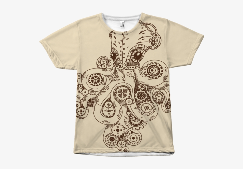 Octopus Steampunk Tees - Steampunk Mechanical Octopus, transparent png download