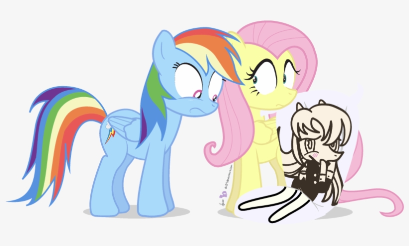 Dm29, Body Pillow, Duo, Fluttershy, Otaku, Otakushy, - Digital Art, transparent png download