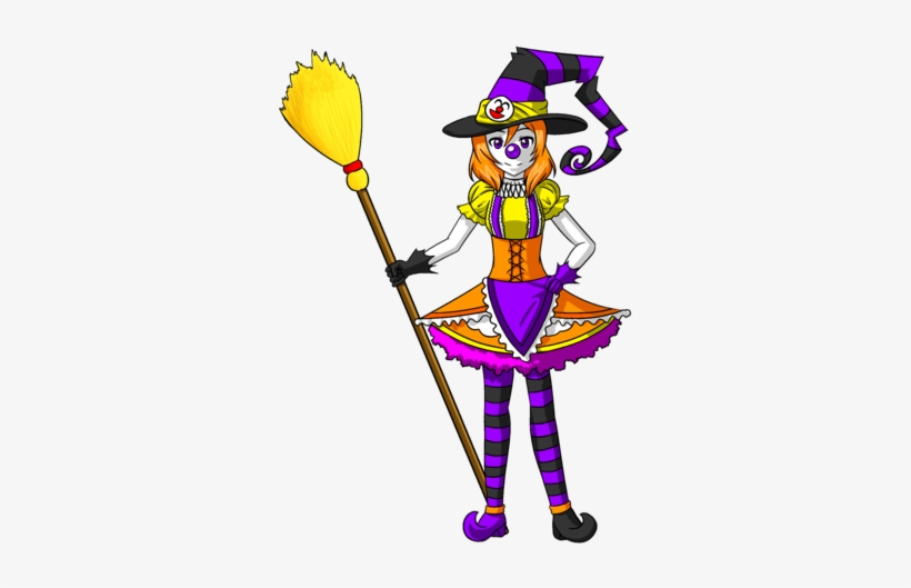 Maki Halloween Clown Witch By Tf Circus-d9k8qs9 - Witches And Clowns Halloween, transparent png download