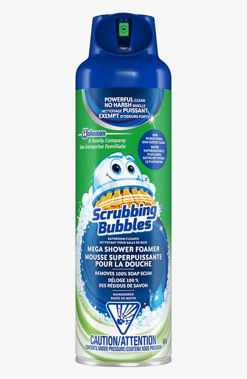 Mega Shower Foamer® Aerosol With Ultra Cling Scrubbing Bubbles Mega