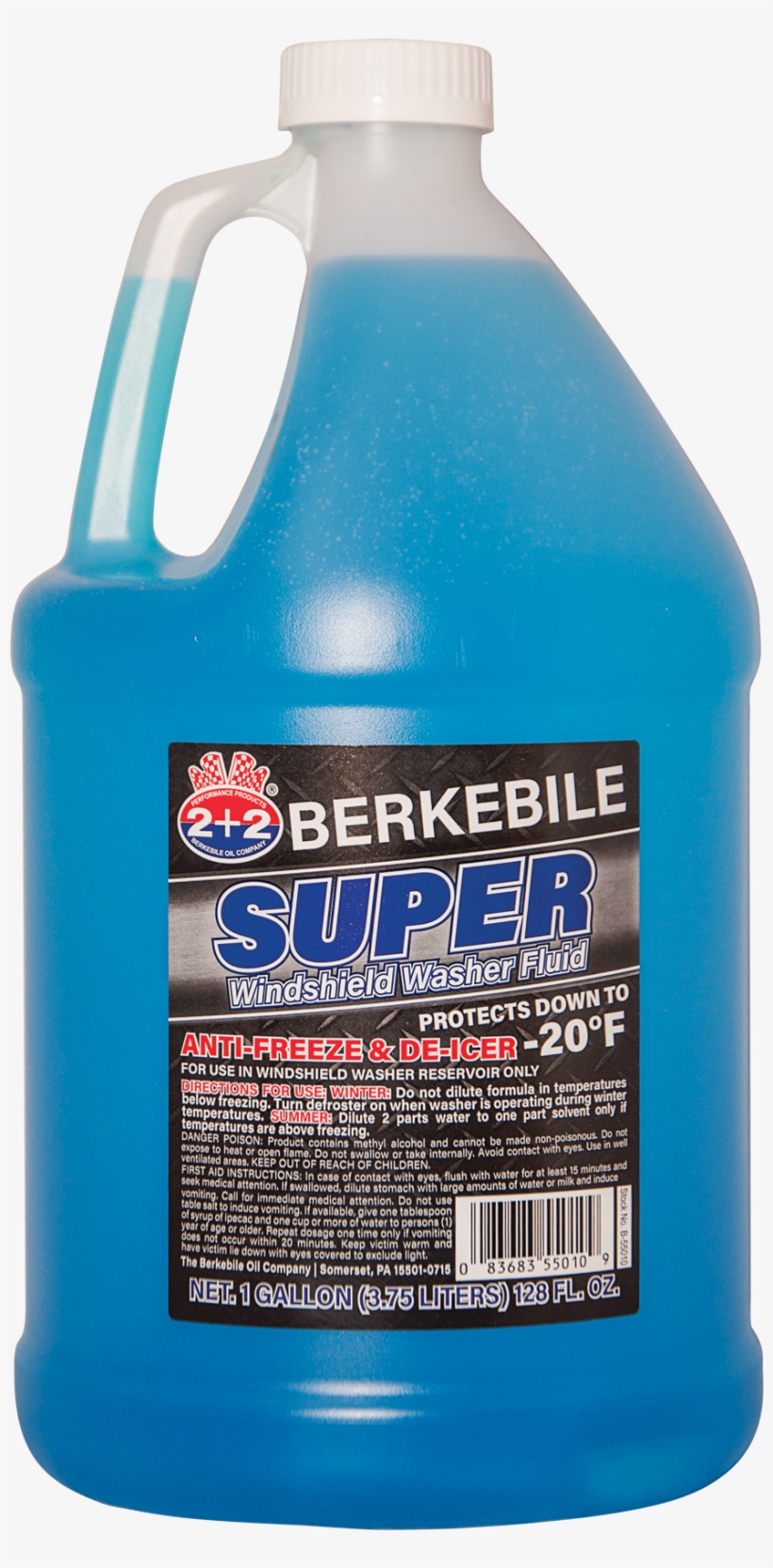 Windshield Washer Fluid 1 Gal, transparent png download