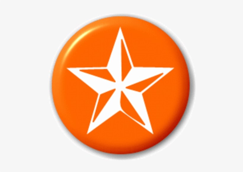 Small 25mm Lapel Pin Button Badge Novelty White And - Black And Purple Star, transparent png download