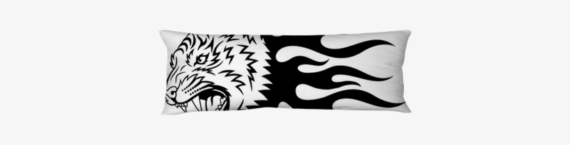 White Tiger Body Pillow Image Of Stateimage Co - Tiger, transparent png download