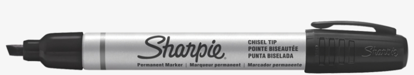 Product Image - Sharpie Pro Metal Permanent Marker Chisel Point Black, transparent png download