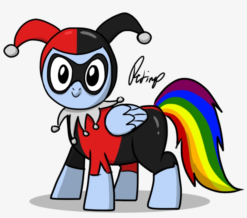 Petirep, Batman, Harley Quinn, Rainbow Dash, Safe - Rainbow Dash Harley Quinn, transparent png download