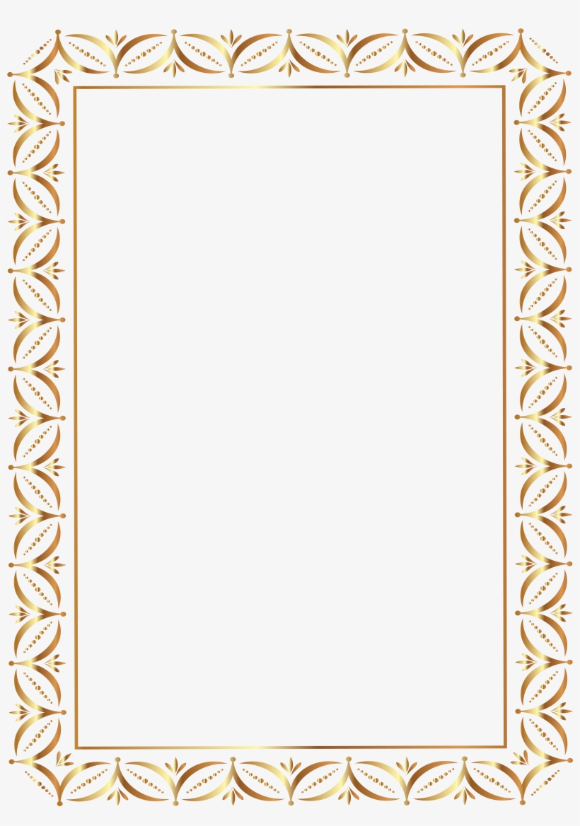 Gold Frame Transparent Png - Free Clipart Vintage Borders, transparent png download