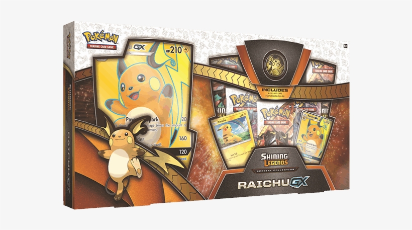 Raichu Gx Shining Legends Special Collection - Pokemon Tcg: Shining Legends Raichu-gx Special Collection, transparent png download