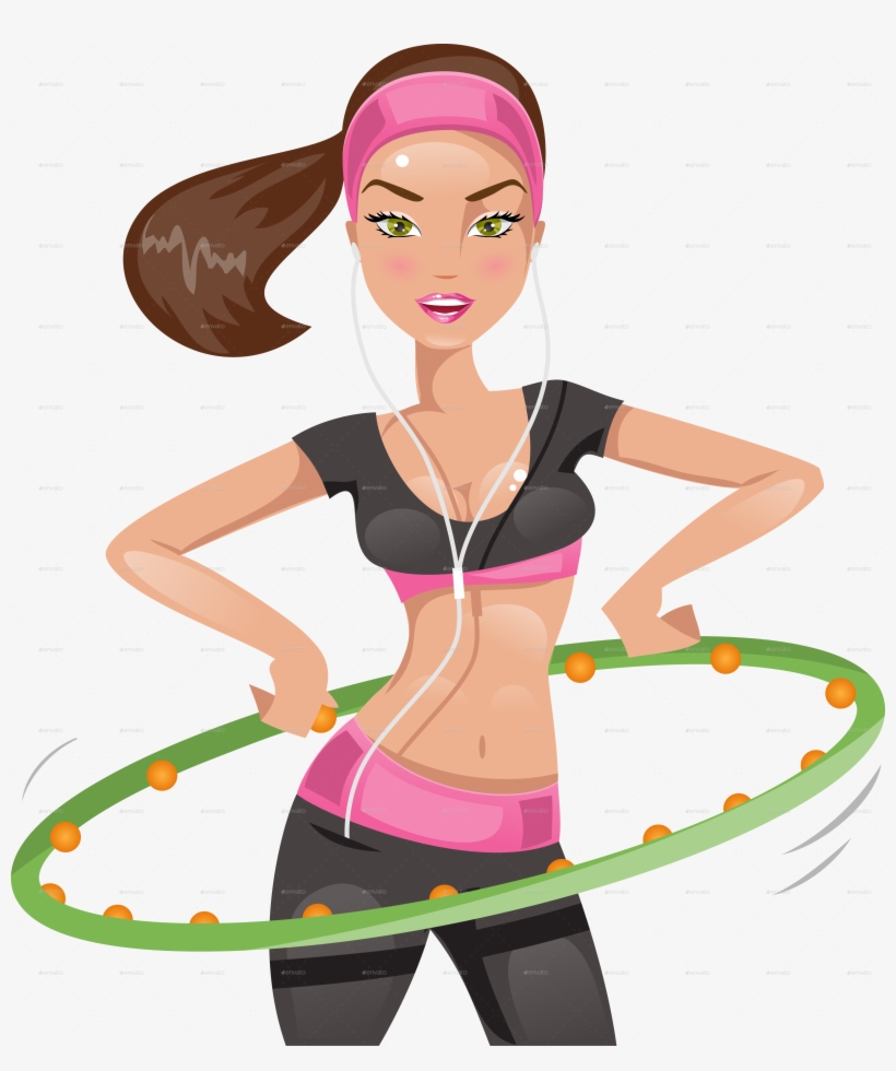 Hula Hoop - Girl With Hula Hoop, transparent png download