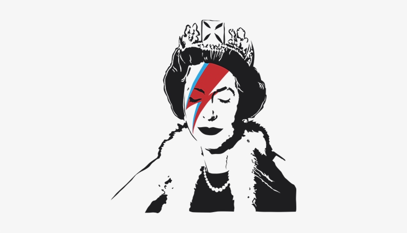 Banksy Queen Elizabeth Sticker - Banksy Queen Elizabeth, transparent png download
