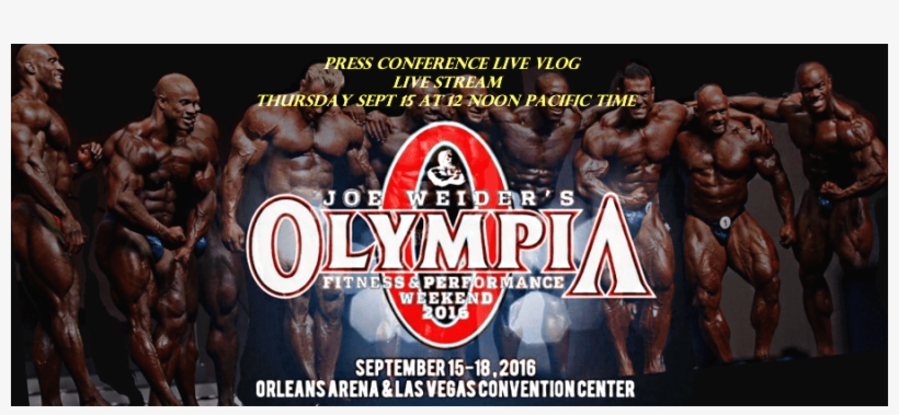 2016 Mr Olympia Press Conference Live Stream Vlog - Mr Olympia, transparent png download