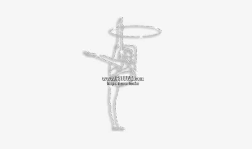 Crystal Hula Hoop Gymnastics Iron On Rhinestone Transfer - Fuel Line, transparent png download