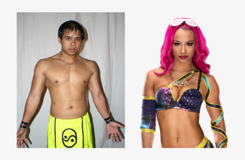Happily Married Wrestler-couple - Sasha Banks And Husband, transparent png download