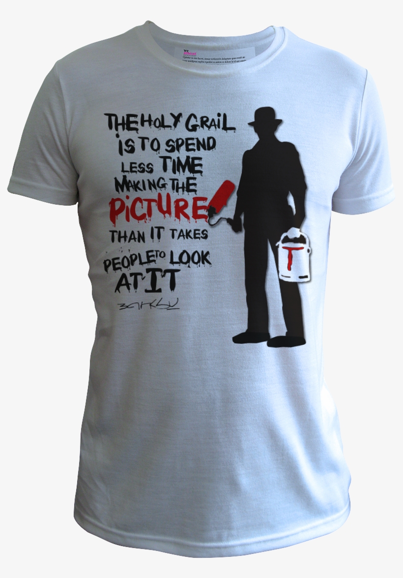 Banksy Holy Grail Men Blue - Geraint Thomas T Shirt, transparent png download