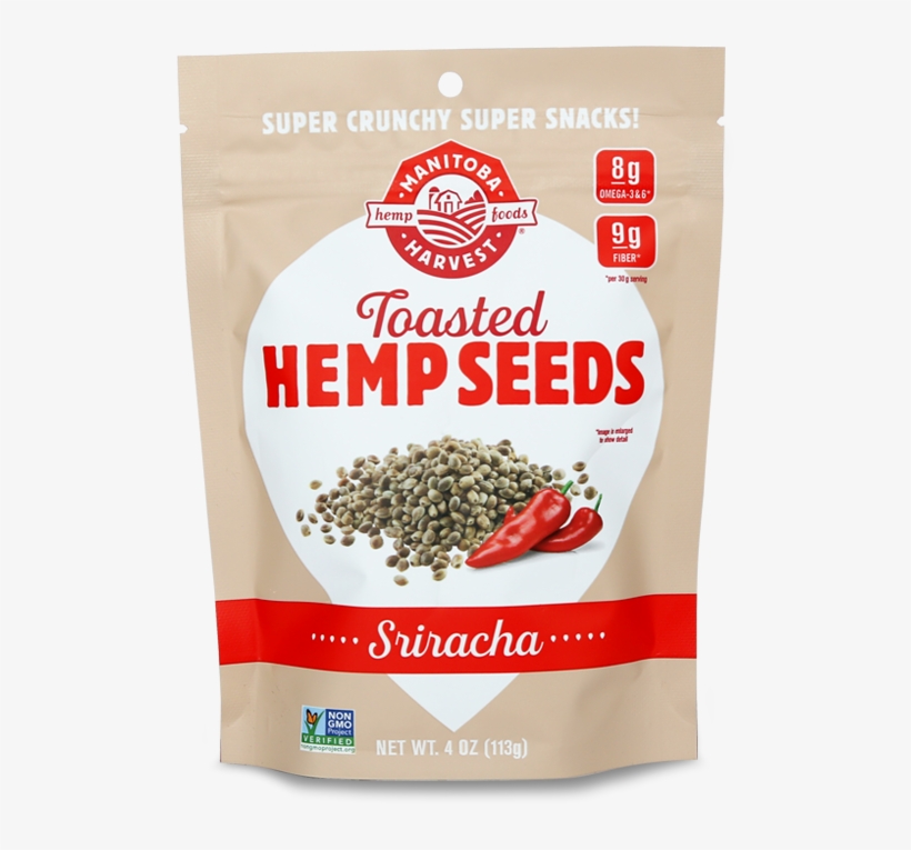 Toasted Hemp Seeds Sriracha - Manitoba Harvest - Toasted Hemp Seeds Sriracha - 4, transparent png download