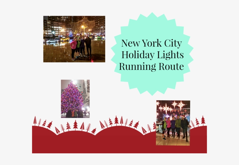 Nyc Holiday Lights Running Route - Decoration, transparent png download