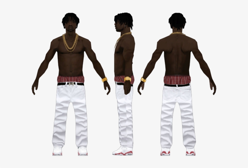 Chief Keef By Compton - Gta San Andreas Chief Keef Skin, transparent png download