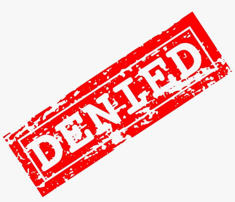 Denied Png - Red Denied Png, transparent png download