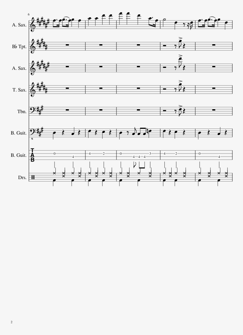 Hit The Road Jack Sheet Music 2 Of 25 Pages - Hit The Road Jack Spartito Trombone, transparent png download