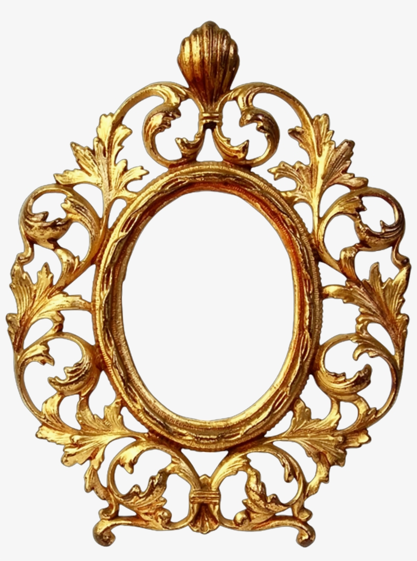 Picture Frames Decorative Arts Gold Ornament Mirror - Marcos Ovalados De Fotos Vector, transparent png download
