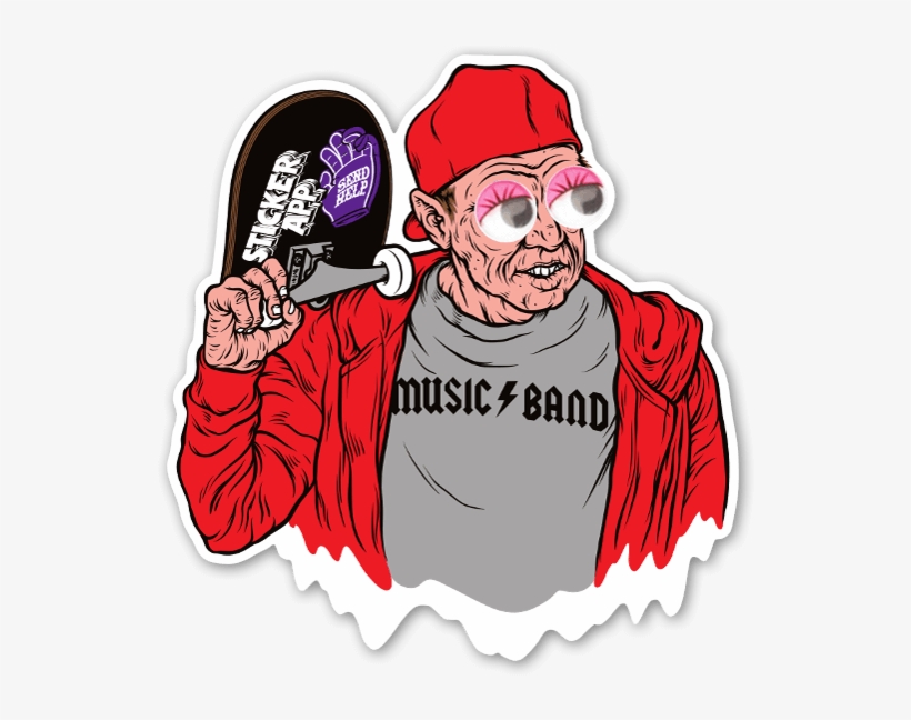 Googly Buscemi Sticker - 30 Rock - Music Band Embroidered Snapback Hat, transparent png download