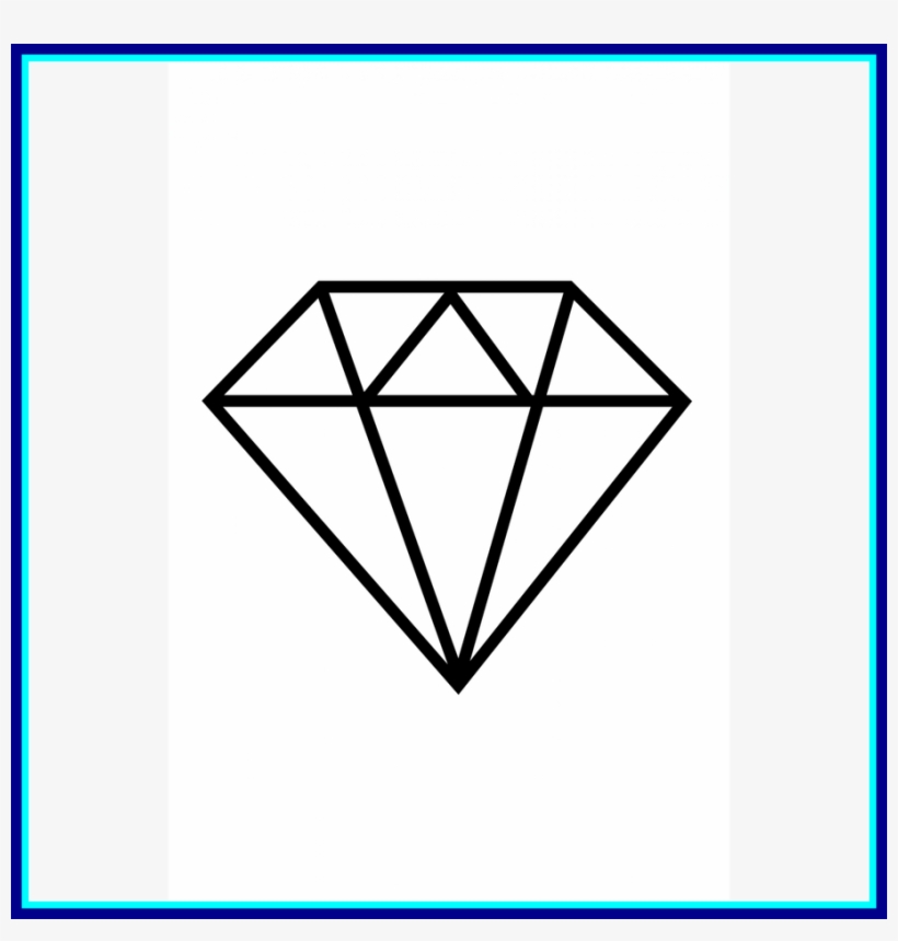 Sparkling Diamond Border Clipart - Piedras Preciosas Para Dibujar, transparent png download