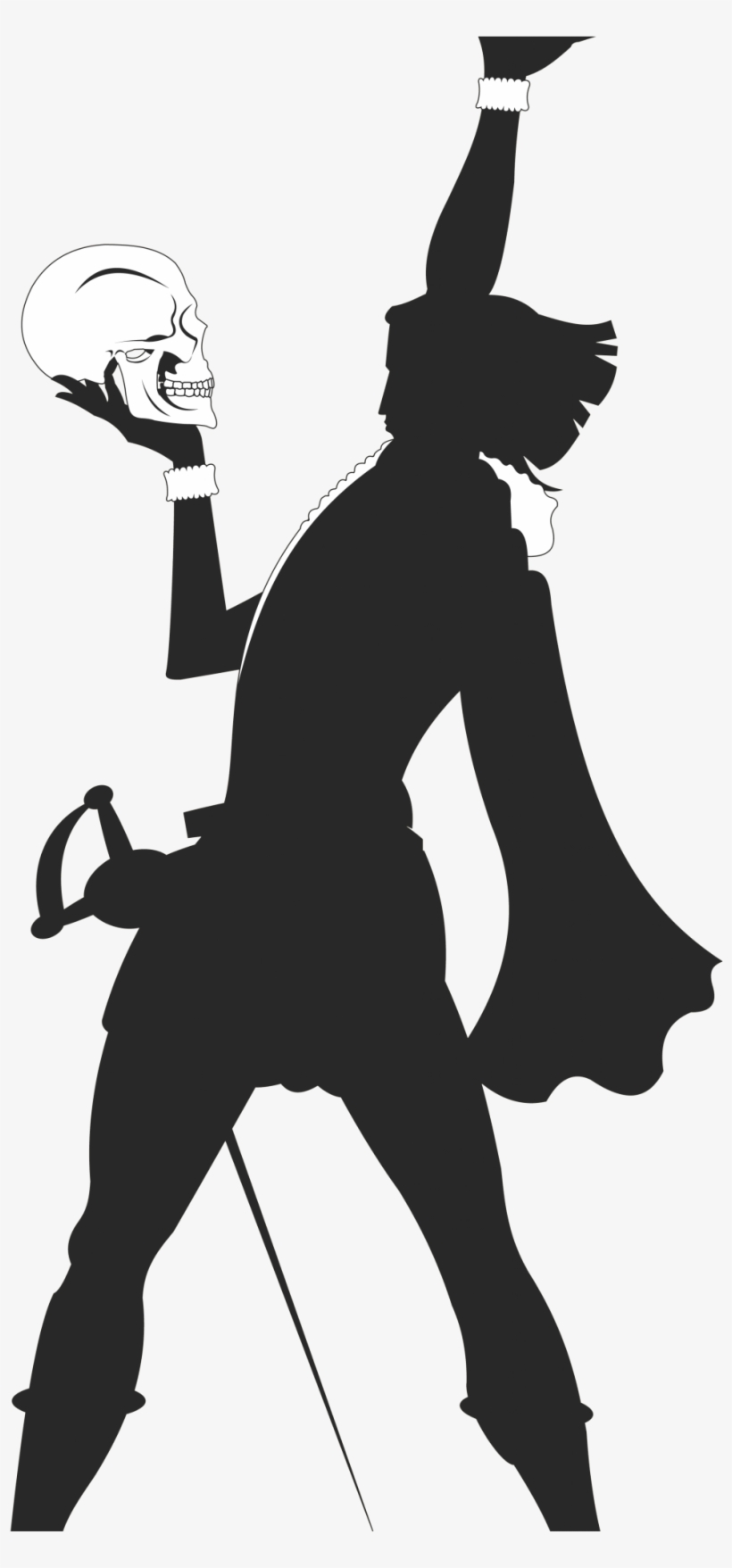 Hamlet Silhouette, transparent png download