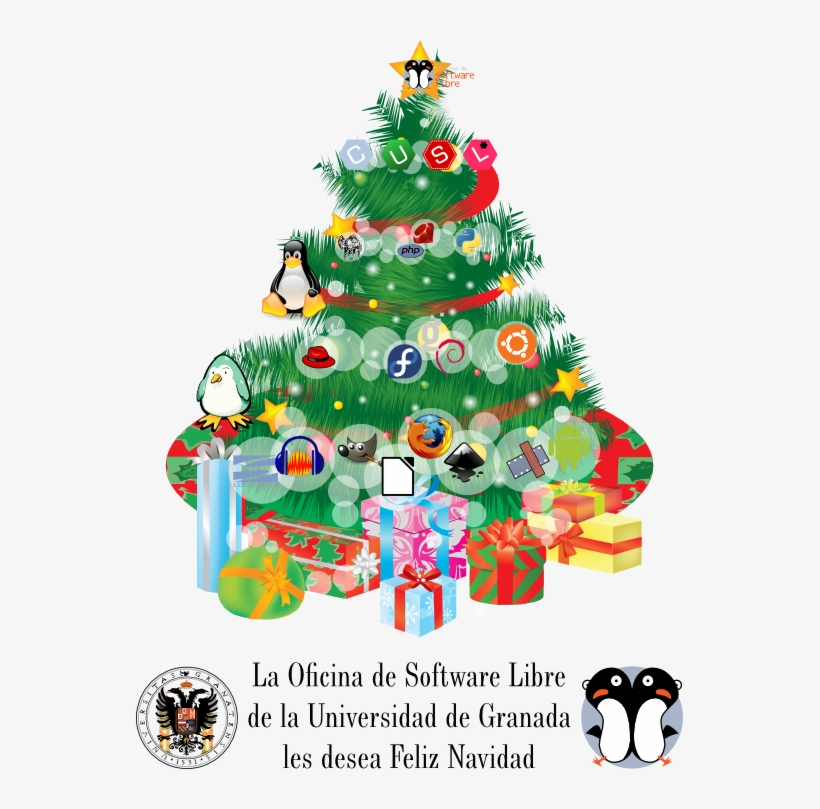 Feliz Navidad - Software Libre, transparent png download