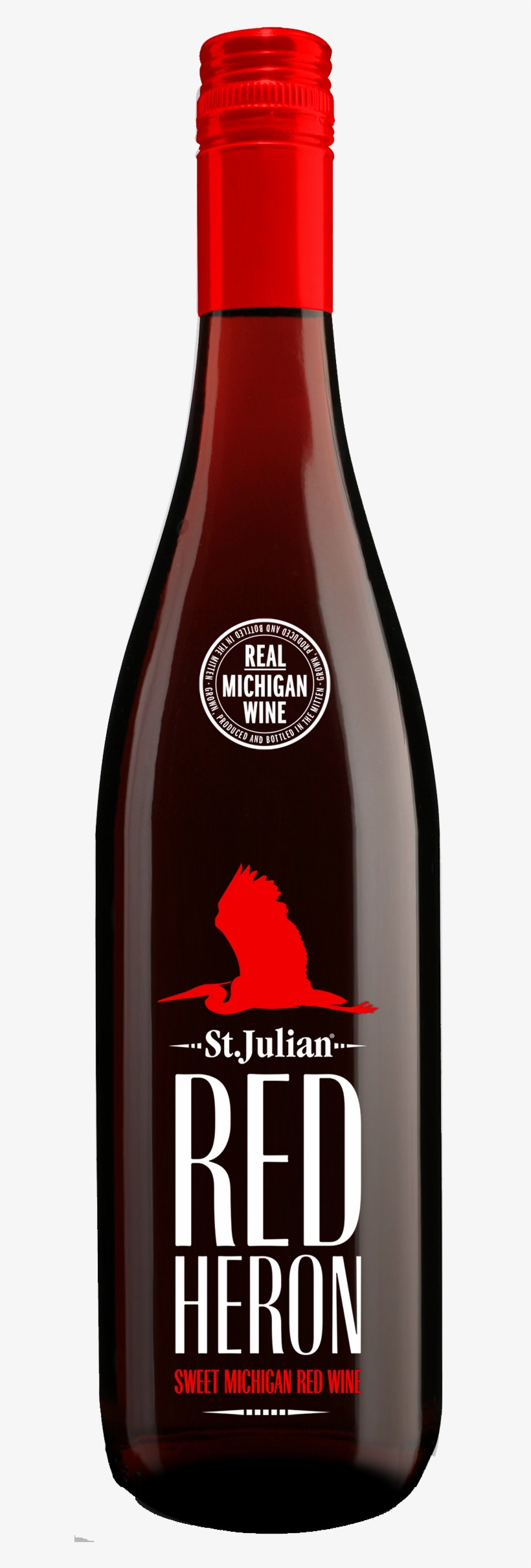 Red Heron - St Julian Red Wine, transparent png download