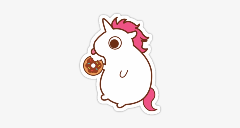 Treats The Unicorn Loves Sweets More Than I Do, And - Unicorn With A Donut, transparent png download