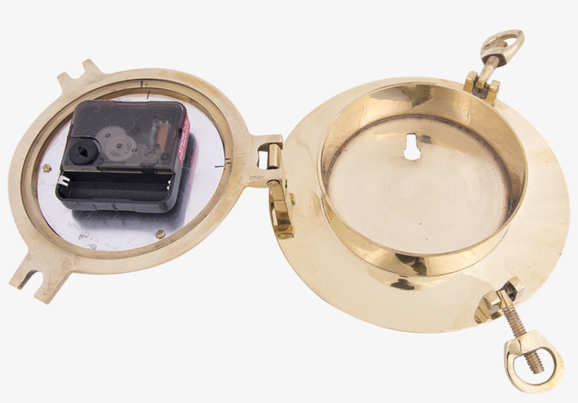 Porthole Clock - Batela Nautical Brass Porthole Clock, transparent png download