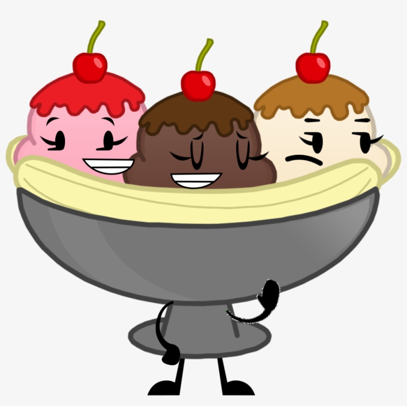 Banana Split Pose - Banana Split Clipart Png, transparent png download