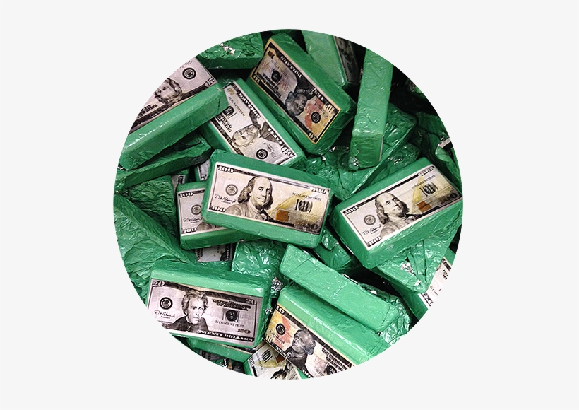 Money Bags Milk Chocolate Double Crisp Chocolate Bars - Currency Of Usa, transparent png download