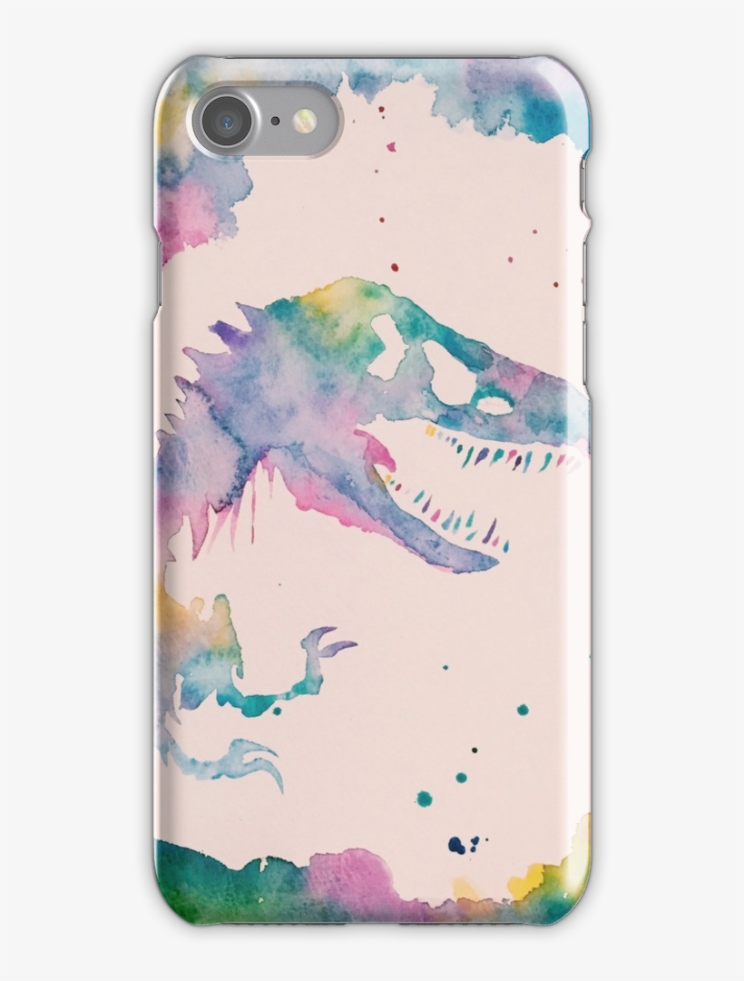 'jurassic ' Iphone Case By Peonypaints - Jurassic Park Watercolor Painting, transparent png download