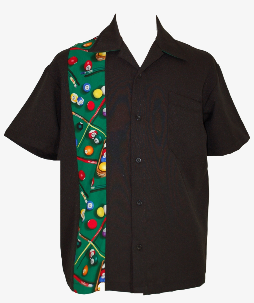 Billiards Pool Retro Button Down Men's Shirt ~ 8 Ball - Men Red Shirt Png, transparent png download