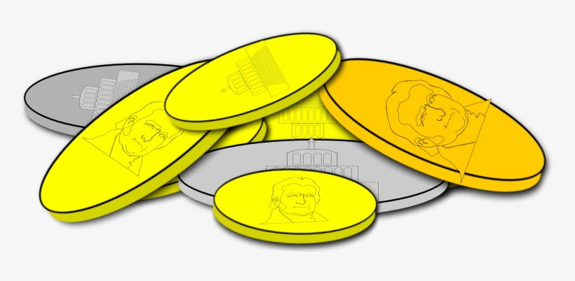 Pile Of Gold Coins Png Download - Silver And Gold Clip Art, transparent png download