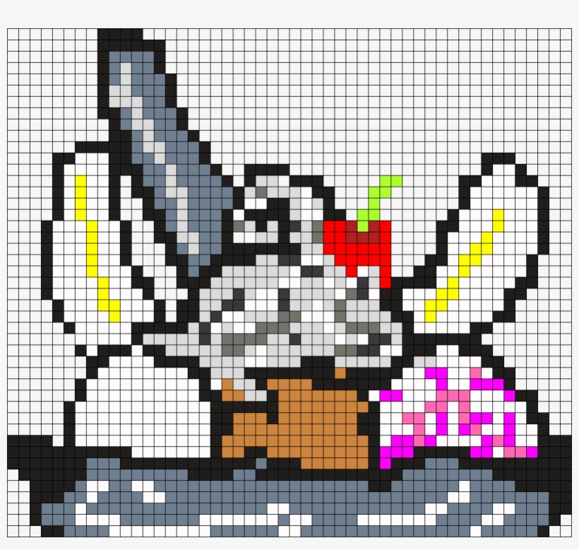 Banana Split Perler Bead Pattern / Bead Sprite - Bead, transparent png download